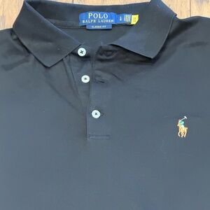 Polo Ralph Lauren Men's Black Classic Fit Short Sleeve Polo Shirt Large